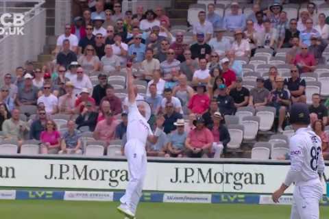 ‘Take a bow’ – Watch Stuart Broad take outrageous diving catch leaving England fans stunned against South Africa
