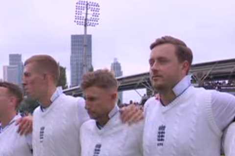 Emotional England cricketers sing ‘God Save the King’ and pay respects to The Queen before South Africa Test