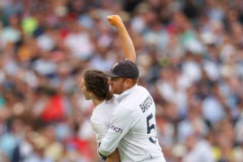 England cricket star Jonny Bairstow carries eco yob off pitch at Lord’s as protesters disrupt Ashes test