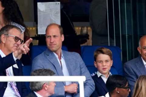 Prince George joins dad William to watch second Ashes test at Lord’s
