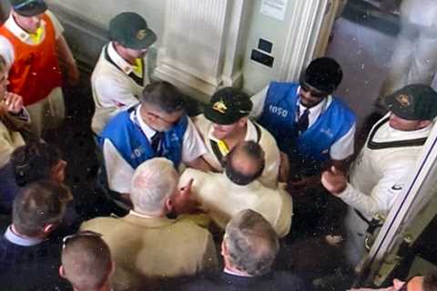 Lord’s members scrap with ‘cheating’ Aussies after dodgy Bairstow run-out with three suspended as Piers Morgan weighs in