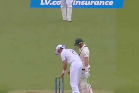 Watch Ashes hero Stuart Broad’s sneaky move to ‘change his luck’… and it pays off very next ball vs Australia